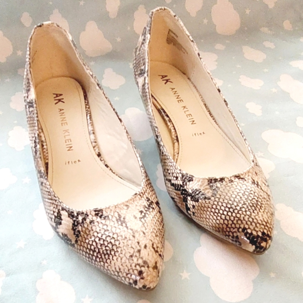 Anne Klein iflex Snake Skin Wedge Heels